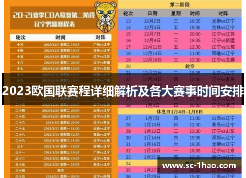 2023欧国联赛程详细解析及各大赛事时间安排 2023欧国联赛程详细解析及各大赛事时间安排