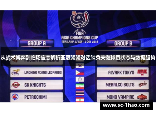 从战术博弈到临场应变解析亚冠强强对话胜负关键球员状态与数据趋势