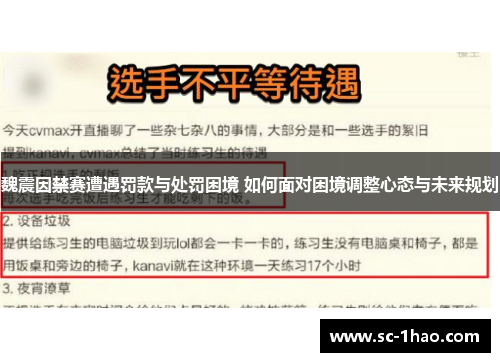 魏震因禁赛遭遇罚款与处罚困境 如何面对困境调整心态与未来规划